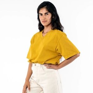 Los Angeles Apparel - Boxy v-neck short sleeve t-shirt